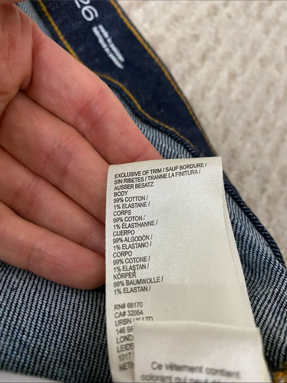 Pilcro Dark Wash Denim Bermuda Shorts
